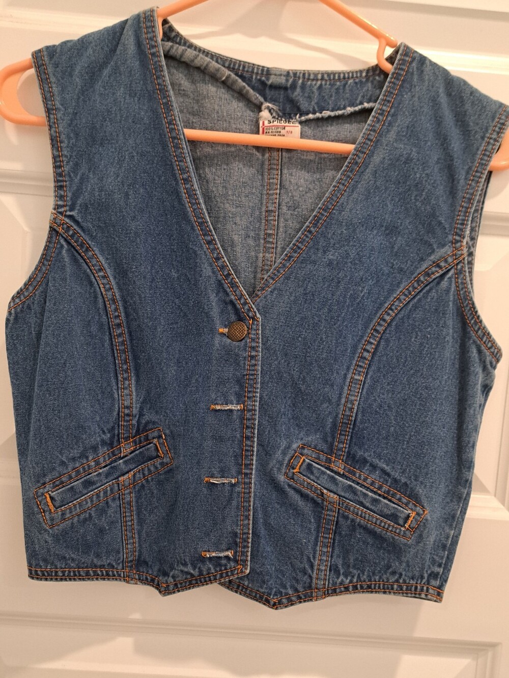Sleeveless Blue Denim Vest - Women Jeans Vest